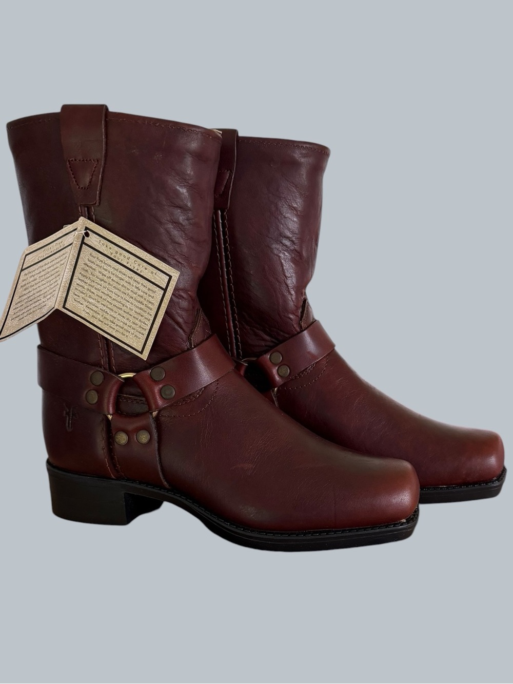 Frye NEW Youth Vintage Small Frye Pull On Harness Boots Size 2 #267070